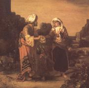 Barent fabritius The Expulsion of Hagar and Ishmael (mk33) oil painting on canvas